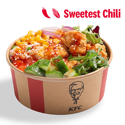 Poke Bowl Sweetest Chilli z ryżem i stripsami