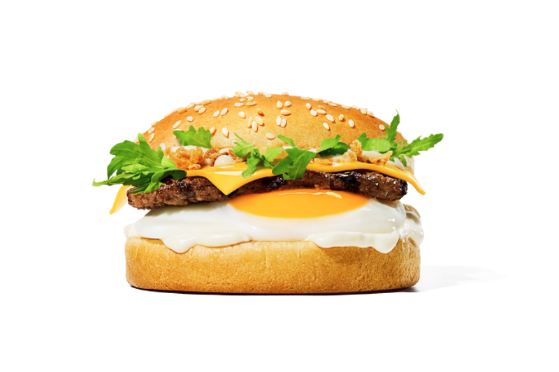 Double Breakfast Beef Burger